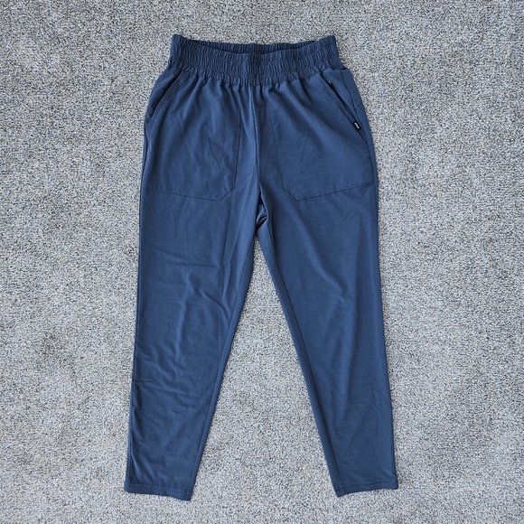 Prana Track Pants Athletic Lightweight Running Pant Dusty Blue Womens Size Small - Picture 1 of 14